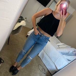 Urban Outfitters cropped top black